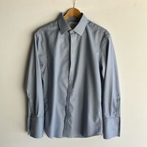 Charles Tyrwhitt Blue Dress Shirt Classic Cotton